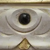 LAO1-Antique Ivory Lacquered with Gold and Color